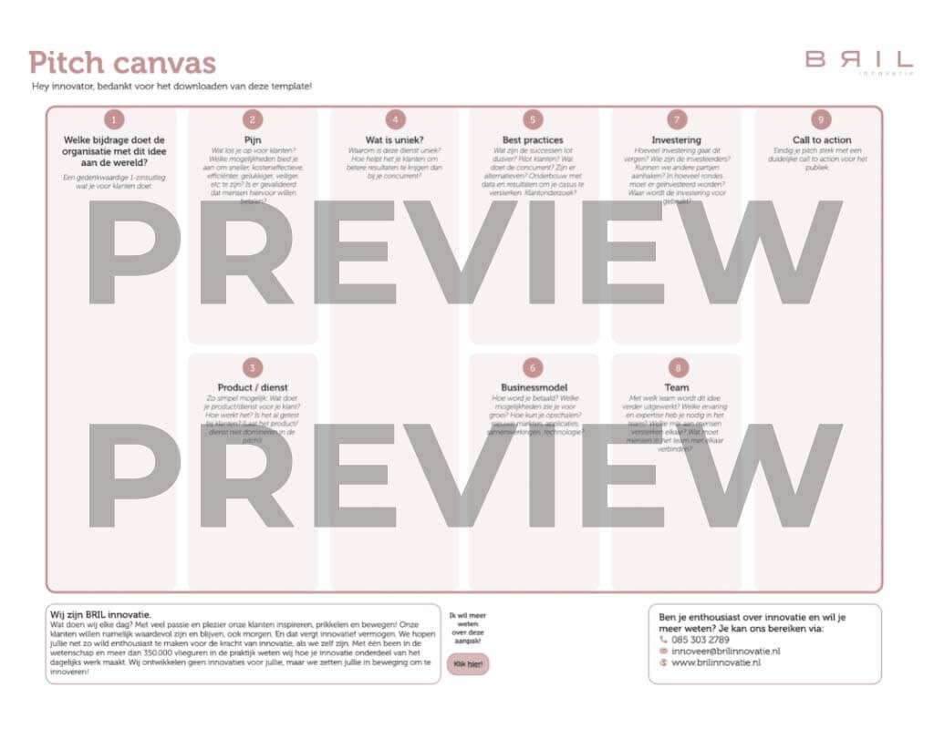 Pitch Canvas Template Preview