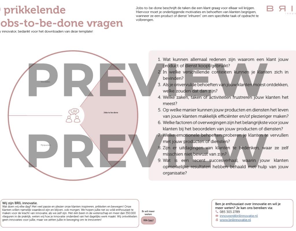 9 prikkelende job to be done vragen